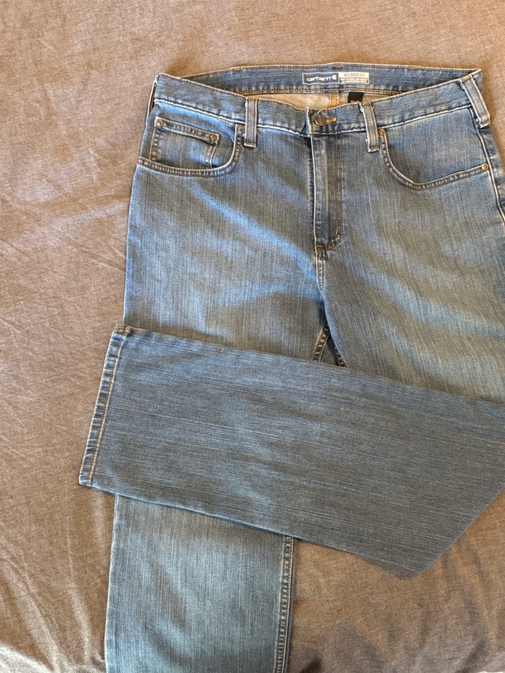 Carhartt Men's Classic Blue Straight Jeans